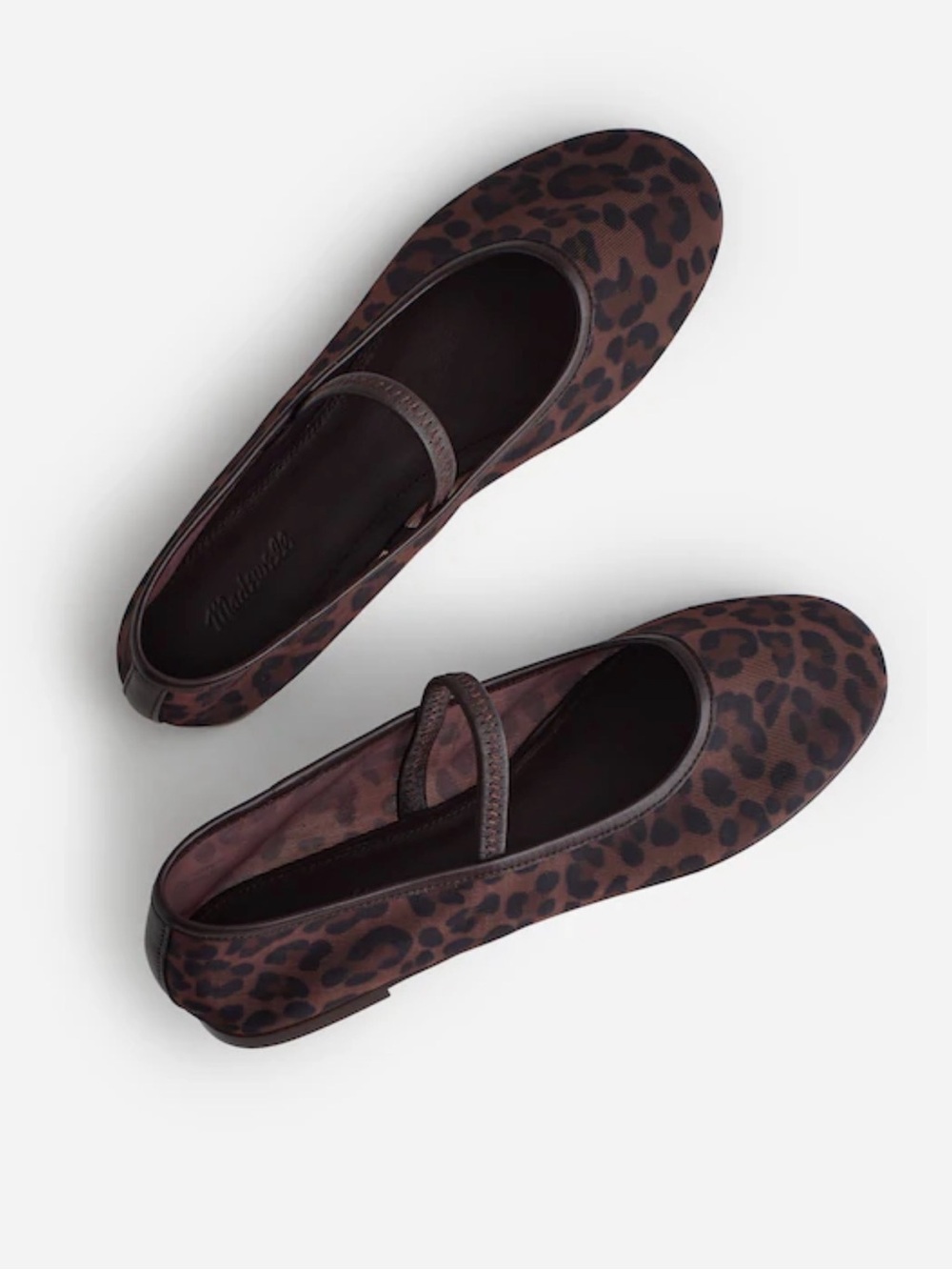 Madewell The Greta Mary Jane Flats - Brown/Black 8.5